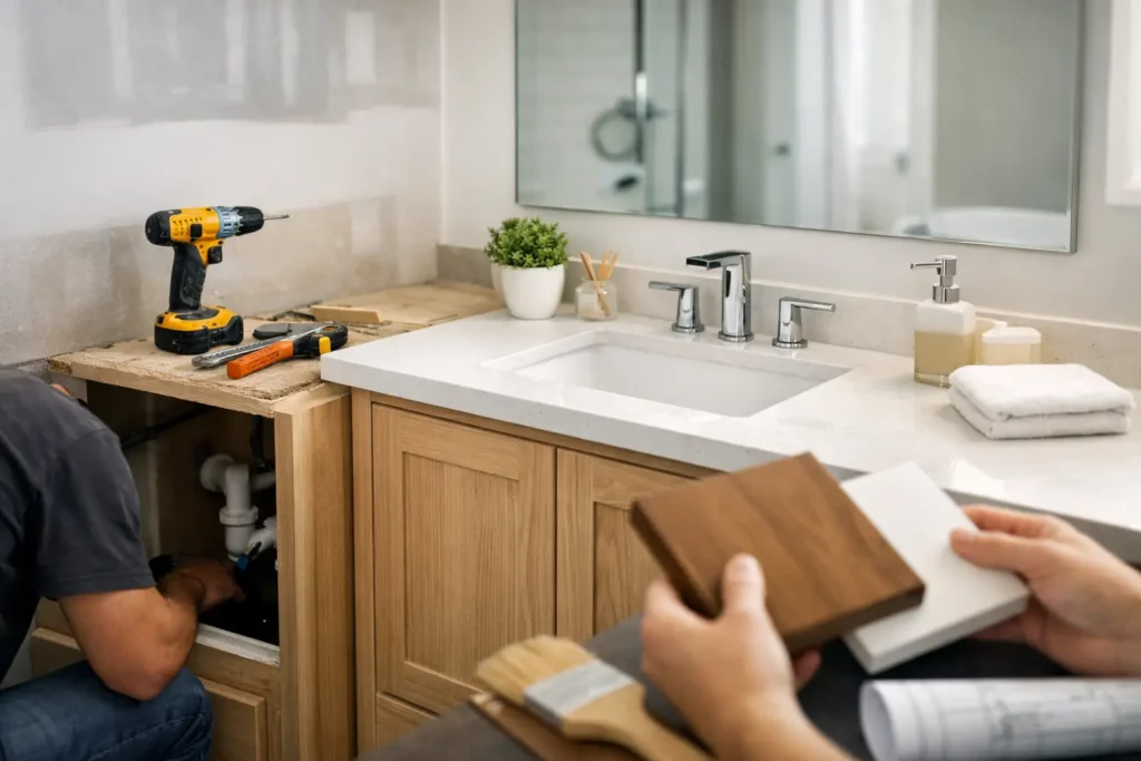 How to Remodel Bathroom Vanity the Right Way