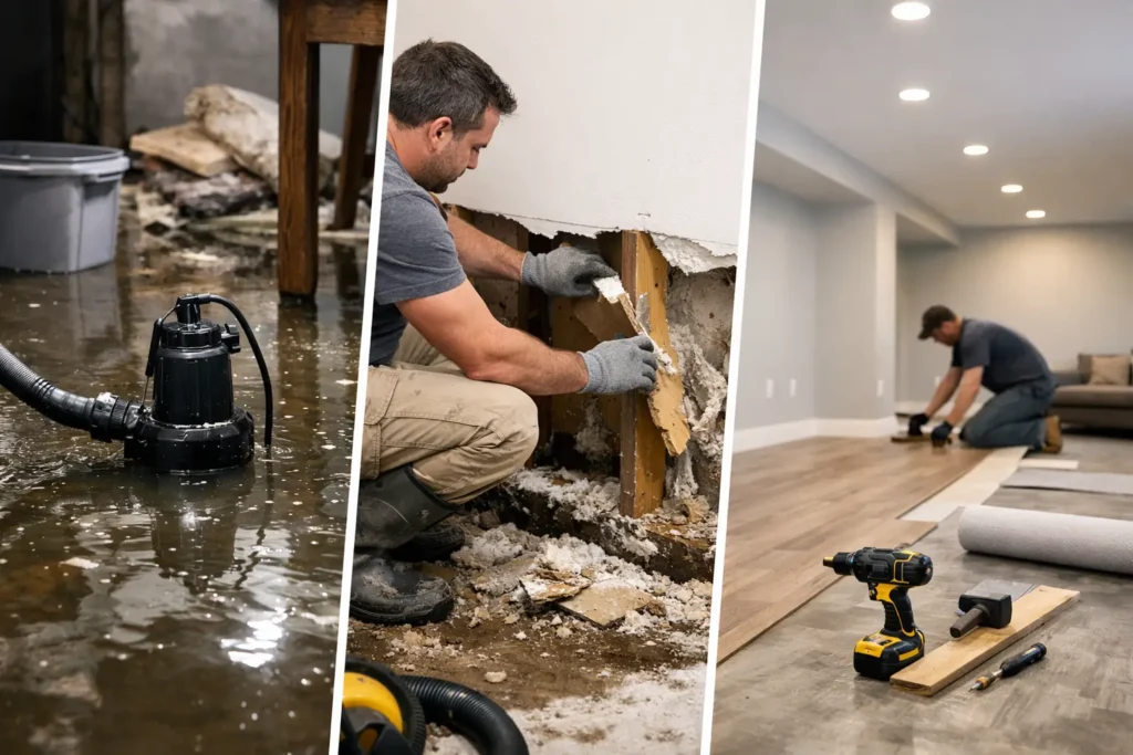 Flooding Basement Renovation Steps