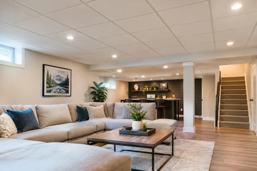 Best Basement Ceiling Options for Finished Spaces